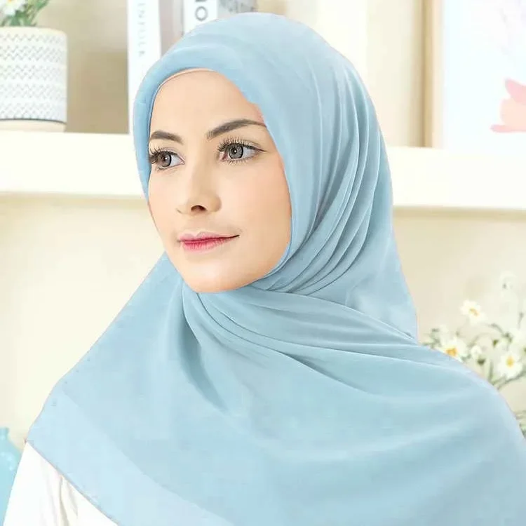 New Chiffon Square Scarf Solid Color Turban Muslim Hijab Shawls Wrap Scarves Bandanas Headband Kerchief Turbante Mujer 90*90cm
New Chiffon Square Scarf Solid Color Turban Muslim Hijab Shawls Wrap Scarves Bandanas Headband Kerchief Turbante Mujer 90*90cm