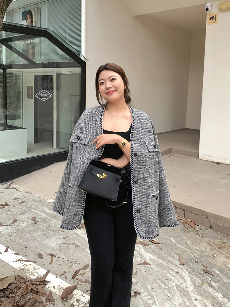 Шерстяное пальто Lin Da Hui большого размера для женщин, осенне-зимнее, класса люкс, в стиле маленького французского шика, корейское, премиум-качество
Шерстяное пальто Lin Da Hui большого размера для женщин, осенне-зимнее, класса люкс, в стиле маленького французского шика, корейское, премиум-качество