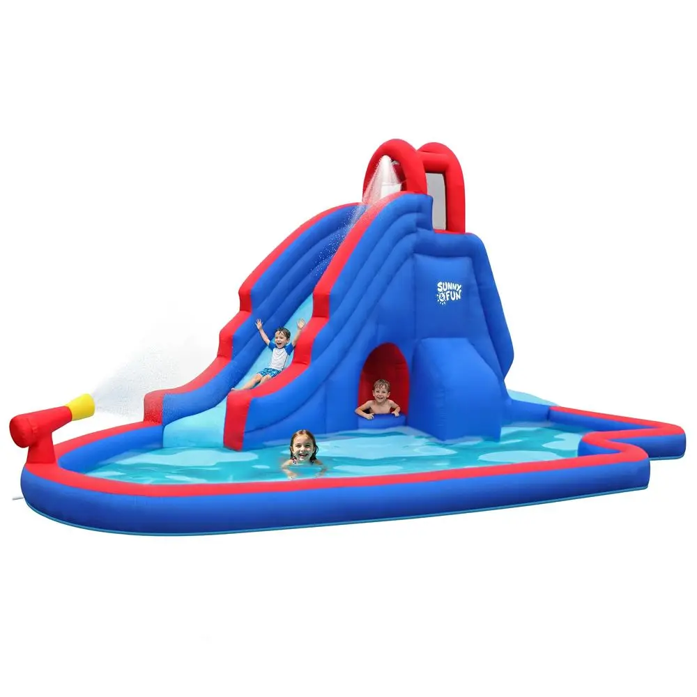 amp Fun Deluxe Inflatable Water Slide Park amp Splash Pool with Tunnel HeavyDuty for Outdoor Fun Climbing Wall Easy to Set a
amp Fun Deluxe Inflatable Water Slide Park amp Splash Pool with Tunnel HeavyDuty for Outdoor Fun Climbing Wall Easy to Set a