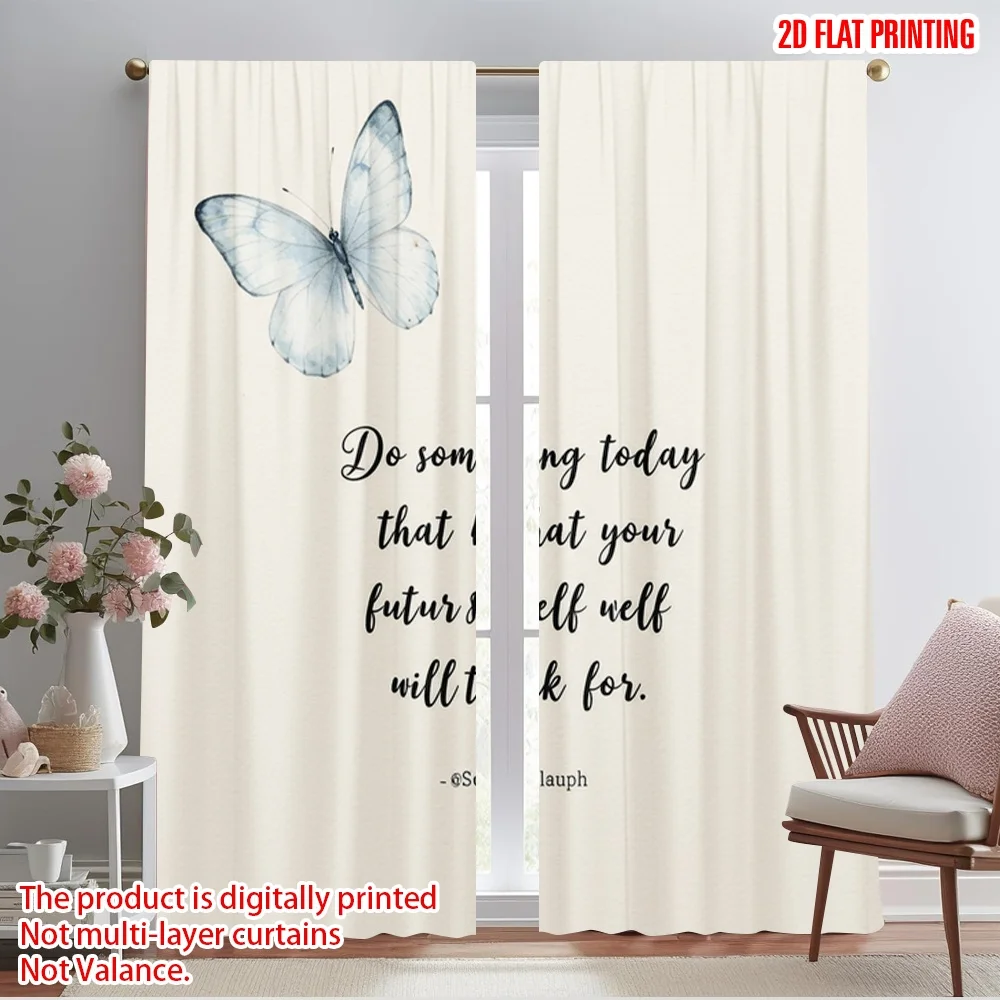 2pcs 2D flat printing Window Curtains Butterflies Motivational Quote Polyester Without Electricity Party Decorations Use for
2pcs 2D flat printing Window Curtains Butterflies Motivational Quote Polyester Without Electricity Party Decorations Use for