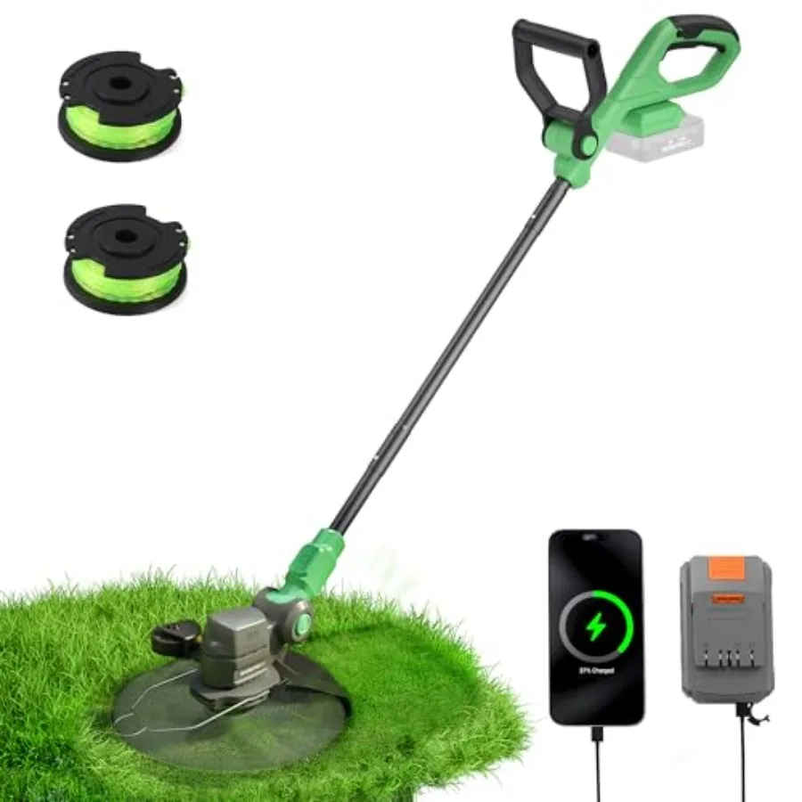 X 12-дюймовый триммер для струн, 20 В, 4,0 Ач, литий-ионный аккумуляторный триммер для травы с автоматической подачей линий, 2 в 1, триммер для газона и триммер для сорняков с помощью
X 12-дюймовый триммер для струн, 20 В, 4,0 Ач, литий-ионный аккумуляторный триммер для травы с автоматической подачей линий, 2 в 1, триммер для газона и триммер для сорняков с помощью