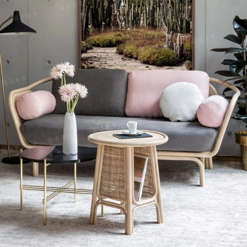Twin sofa, real rattan woven leisure coffee table combination, sunshine room, garden balcony, minimalist
Twin sofa, real rattan woven leisure coffee table combination, sunshine room, garden balcony, minimalist