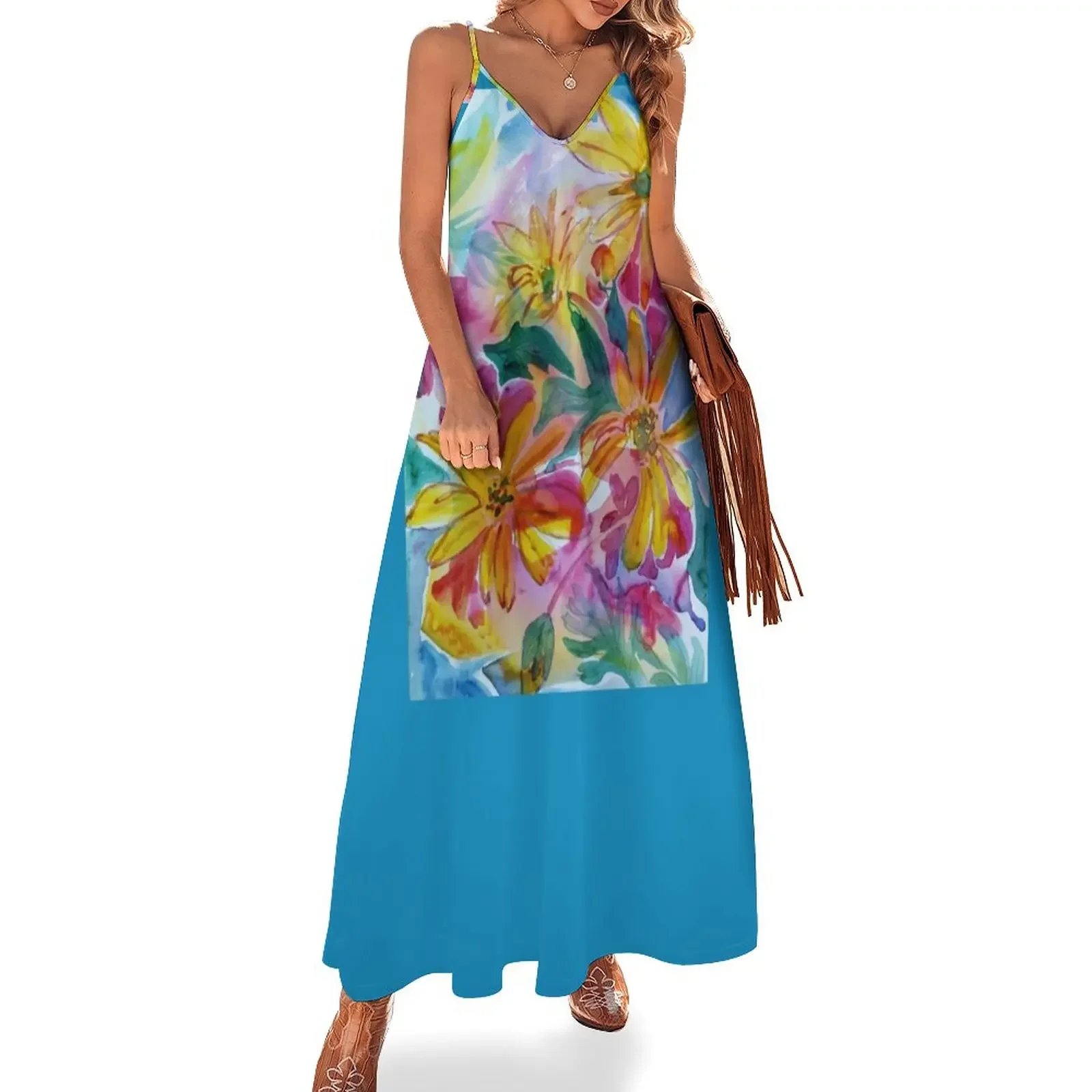 summer flower garden casual watercolor style Sleeveless Dress womens clothing Dress for pregnant women
summer flower garden casual watercolor style Sleeveless Dress womens clothing Dress for pregnant women