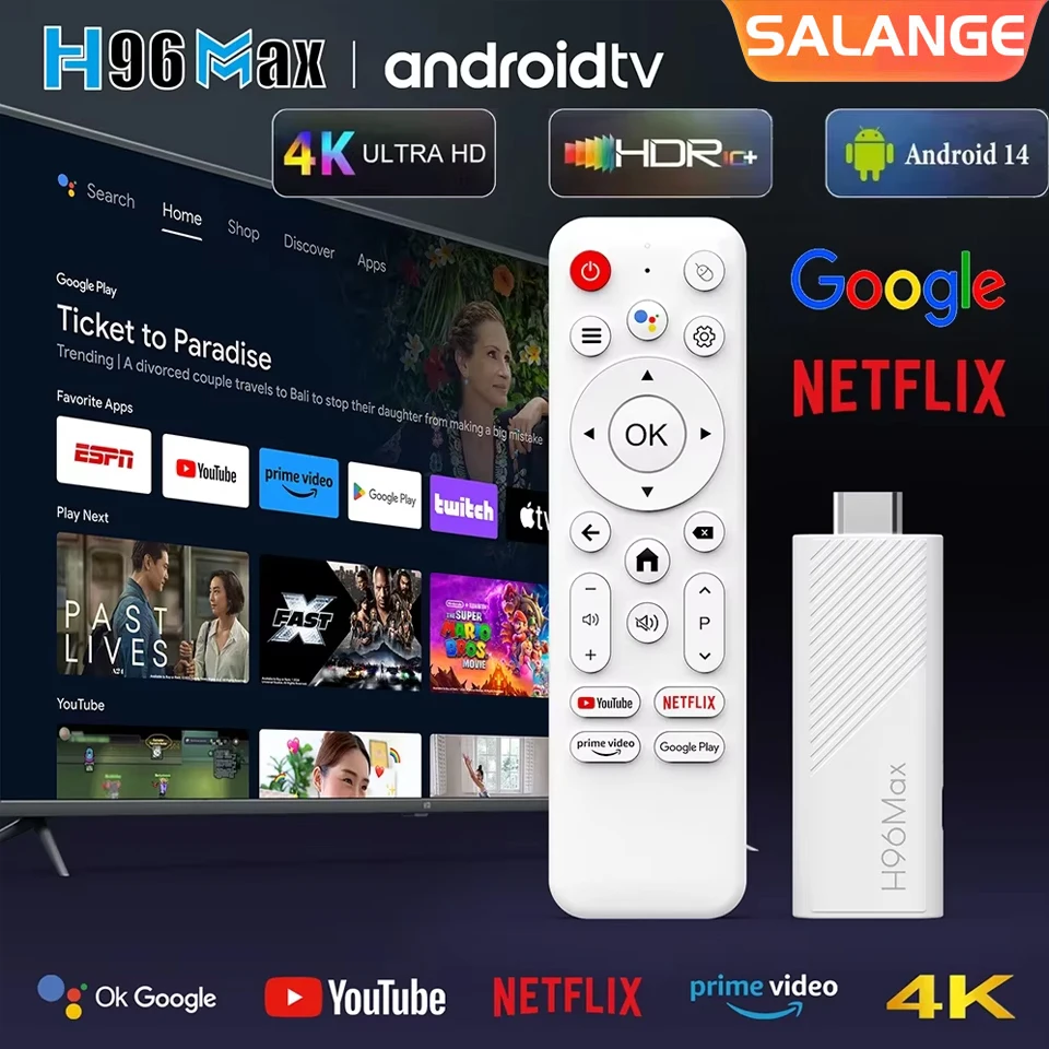 H96 MAX H313 Mini TV Stick Allwinner H313 Android 14.0 Smart TV Box 2GB 16GB 8GB Wifi6 BT 4K HD Google Voice Media Player White
H96 MAX H313 Mini TV Stick Allwinner H313 Android 14.0 Smart TV Box 2GB 16GB 8GB Wifi6 BT 4K HD Google Voice Media Player White