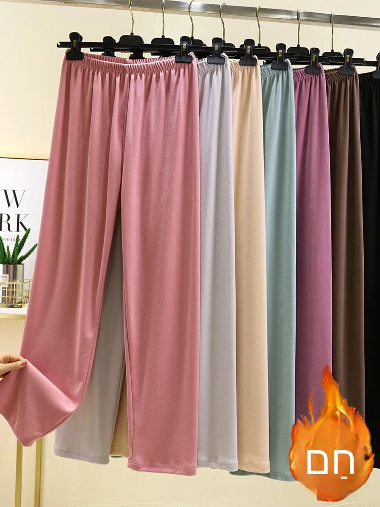 Утепленные флисовые повседневные брюки для женщин: зимние теплые домашние брюки прямого кроя с высокой талией, длинные, цветные, для сна
Утепленные флисовые повседневные брюки для женщин: зимние теплые домашние брюки прямого кроя с высокой талией, длинные, цветные, для сна