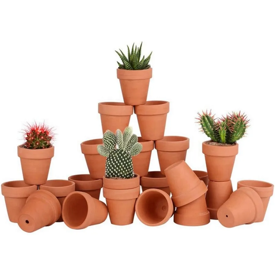 24pcs Mini Clay Pots 2.5'' Terracotta Pottery Planters Cactus Flower Succulents Nursery Pots with Drainage Hole for Indoor Outd
24pcs Mini Clay Pots 2.5'' Terracotta Pottery Planters Cactus Flower Succulents Nursery Pots with Drainage Hole for Indoor Outd