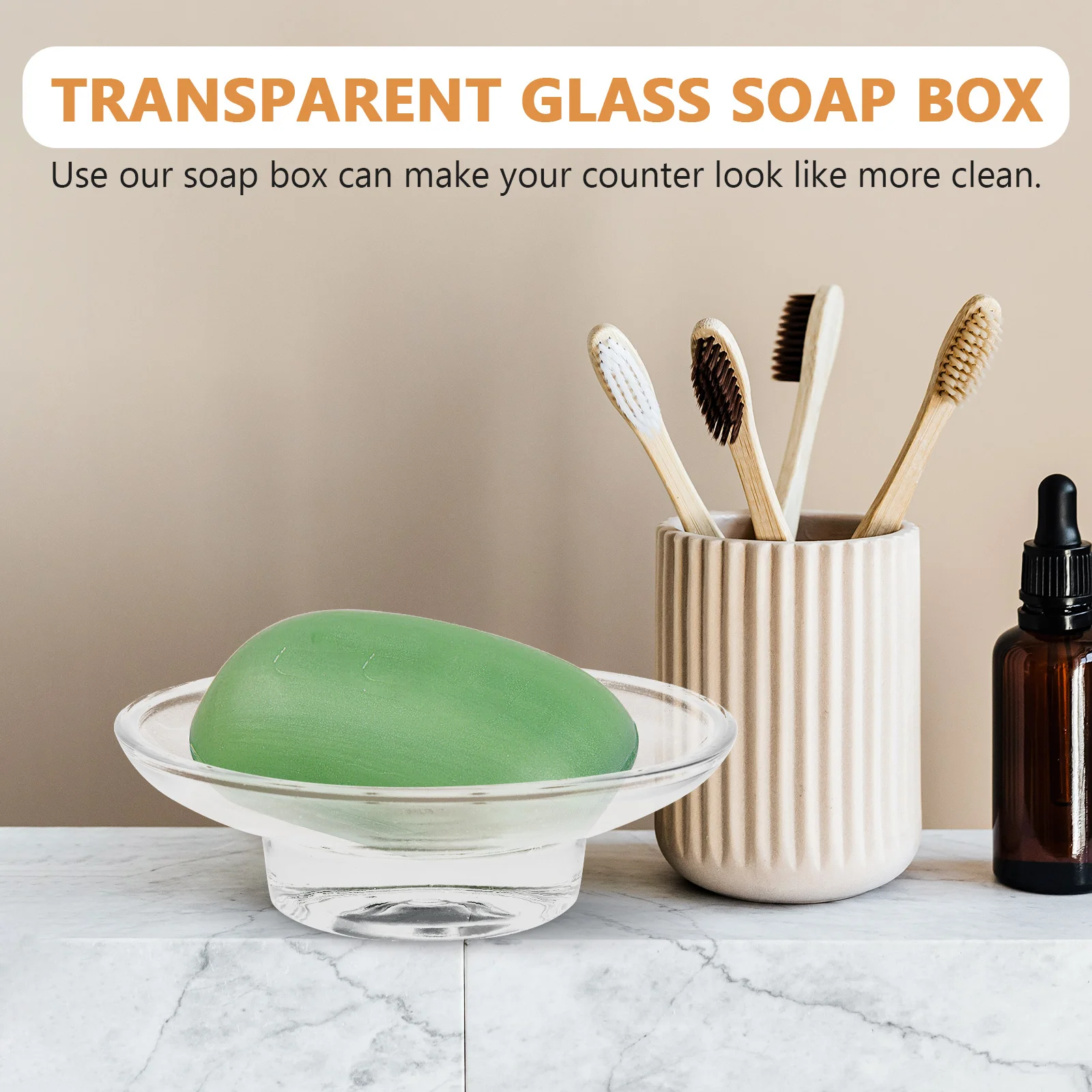 Glass Soap Box Transparent Round Container Bathroom Soap Holder Shower Storage Case for Home Travel Clear Soaps Tray
Glass Soap Box Transparent Round Container Bathroom Soap Holder Shower Storage Case for Home Travel Clear Soaps Tray