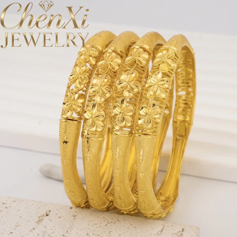 High-End Sand Gold Three-Flower Clasp Bracelet Luxury Quality Fashion Fine Jewelry Elegant Exquisite Popular Charms Young Gift
High-End Sand Gold Three-Flower Clasp Bracelet Luxury Quality Fashion Fine Jewelry Elegant Exquisite Popular Charms Young Gift
