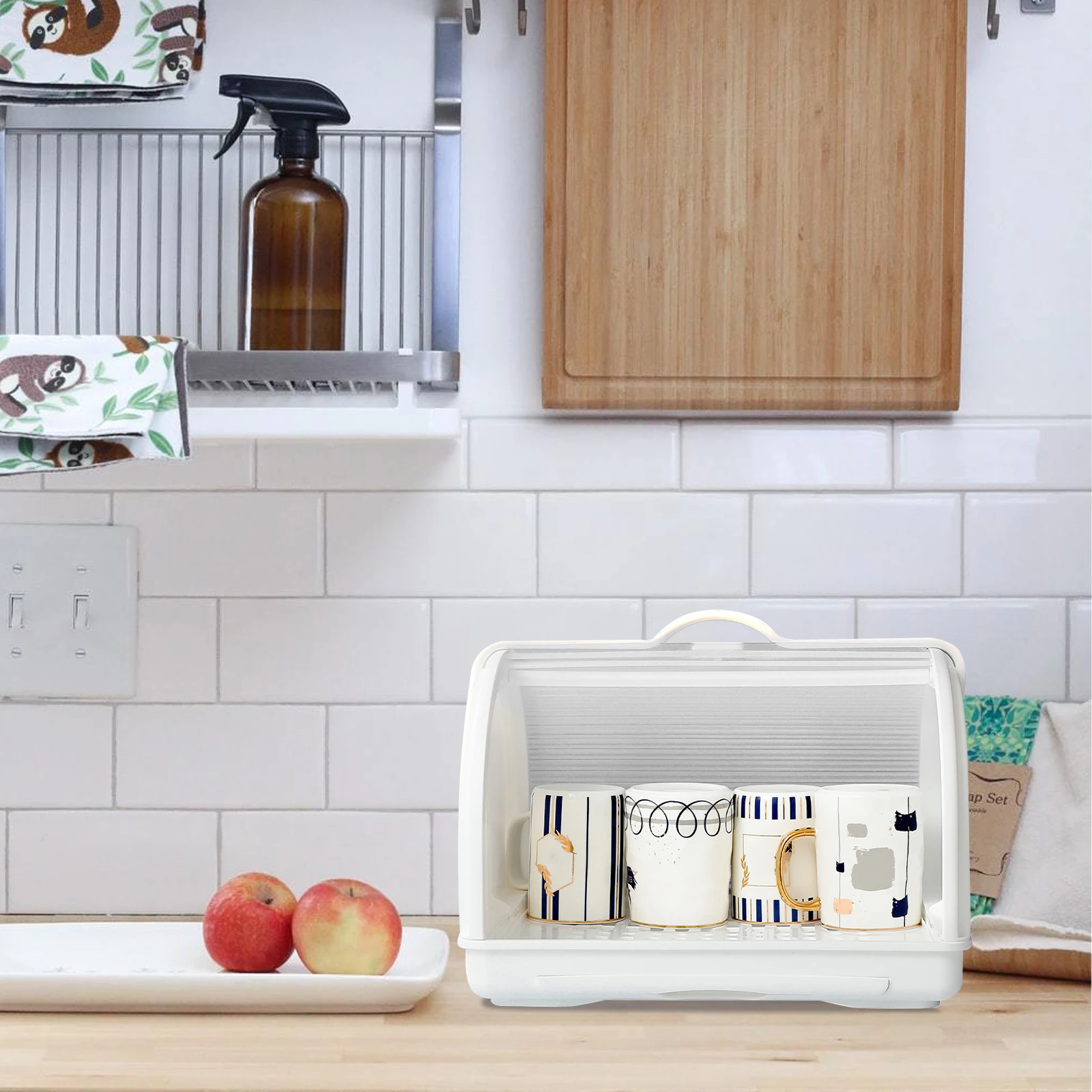 Kitchen Cup Drainer Box Dishware Storage Container Household Organizer Space Saving White Rack Filter Plate Dust Cover
Kitchen Cup Drainer Box Dishware Storage Container Household Organizer Space Saving White Rack Filter Plate Dust Cover