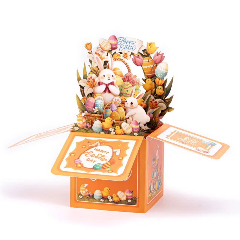2025 New Easter Bunny Stereo Box 3D Pop Up Greeting Card Easter Surprise Egg Gift Wishes Card with Envelope
2025 New Easter Bunny Stereo Box 3D Pop Up Greeting Card Easter Surprise Egg Gift Wishes Card with Envelope