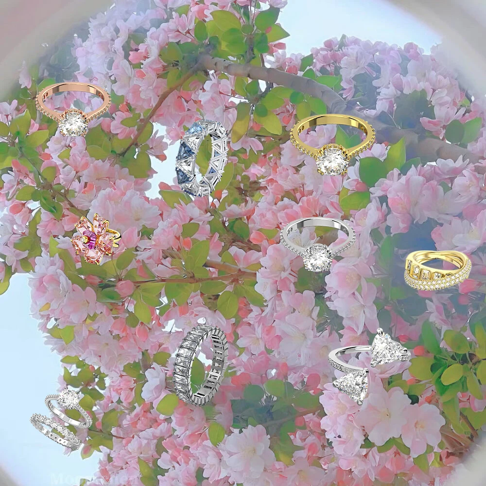 New Transparent Crystal Gold Round Double layered Romantic Personalized Flower Crystal Exquisite Ring
New Transparent Crystal Gold Round Double layered Romantic Personalized Flower Crystal Exquisite Ring
