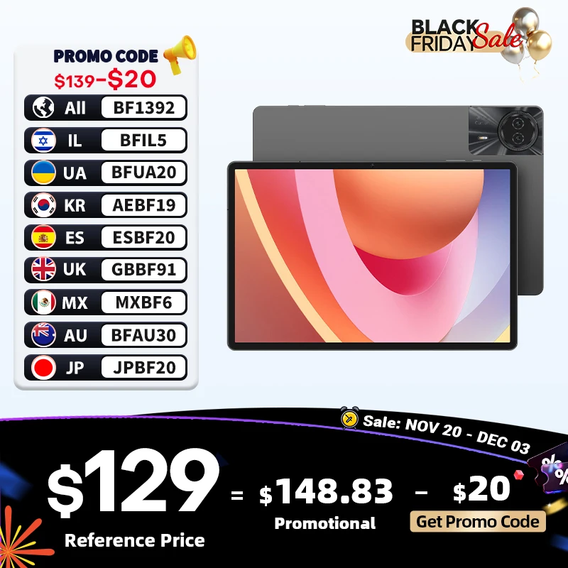 【World Premiere】Teclast T50 Max Tablet 11" FHD 90Hz Display Android 14 MediaTek G99 8GB RAM 256GB ROM 8000mAh Type-C Widevine L1
【World Premiere】Teclast T50 Max Tablet 11" FHD 90Hz Display Android 14 MediaTek G99 8GB RAM 256GB ROM 8000mAh Type-C Widevine L1