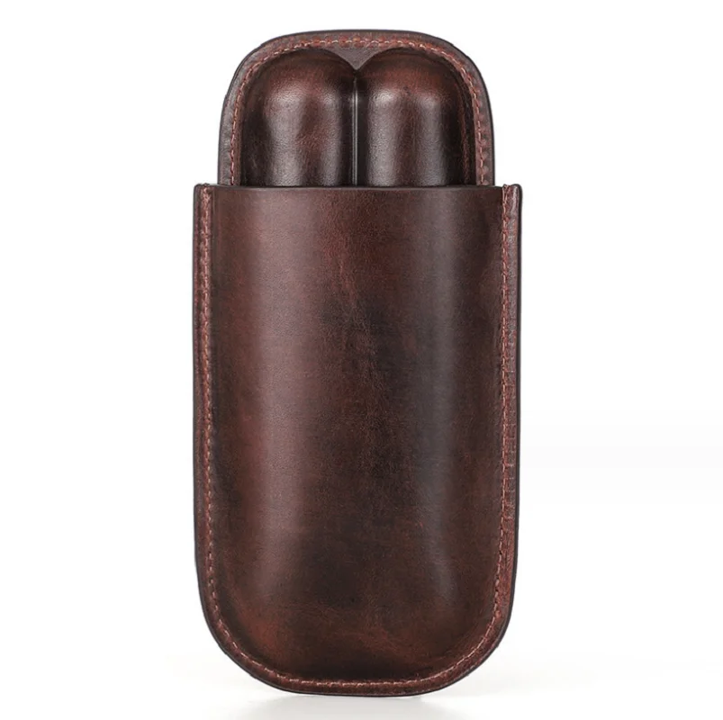 New Arrival Genuine Leather Cigar Case Portable 1/2/3 fingers Tube Holder Travel Humidor Cigars Accessories Cigar Holder Box
New Arrival Genuine Leather Cigar Case Portable 1/2/3 fingers Tube Holder Travel Humidor Cigars Accessories Cigar Holder Box