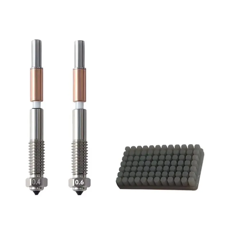 A13E-For QIDI Plus 4 Quick Removal Nozzles 0.4+ 0.6Mm Hardened Steel Replacement Parts With Silicone Brush 3D Printer Accessorie
A13E-For QIDI Plus 4 Quick Removal Nozzles 0.4+ 0.6Mm Hardened Steel Replacement Parts With Silicone Brush 3D Printer Accessorie