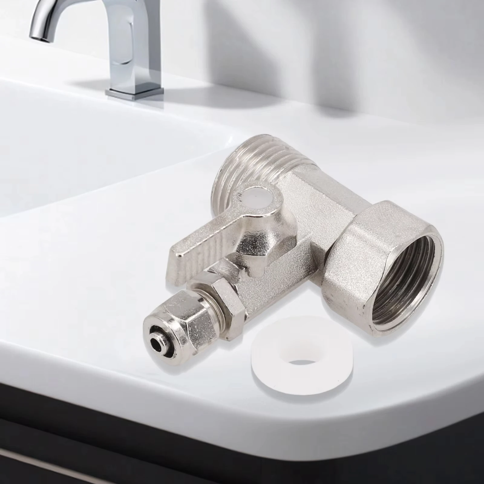 Water Line Adapter Angle Stop Adapter Valve RO For Feed Water Adapter 1/2\" To 1/4'' With Shut-off Ball Valve Tap Tee B
Water Line Adapter Angle Stop Adapter Valve RO For Feed Water Adapter 1/2\" To 1/4'' With Shut-off Ball Valve Tap Tee B