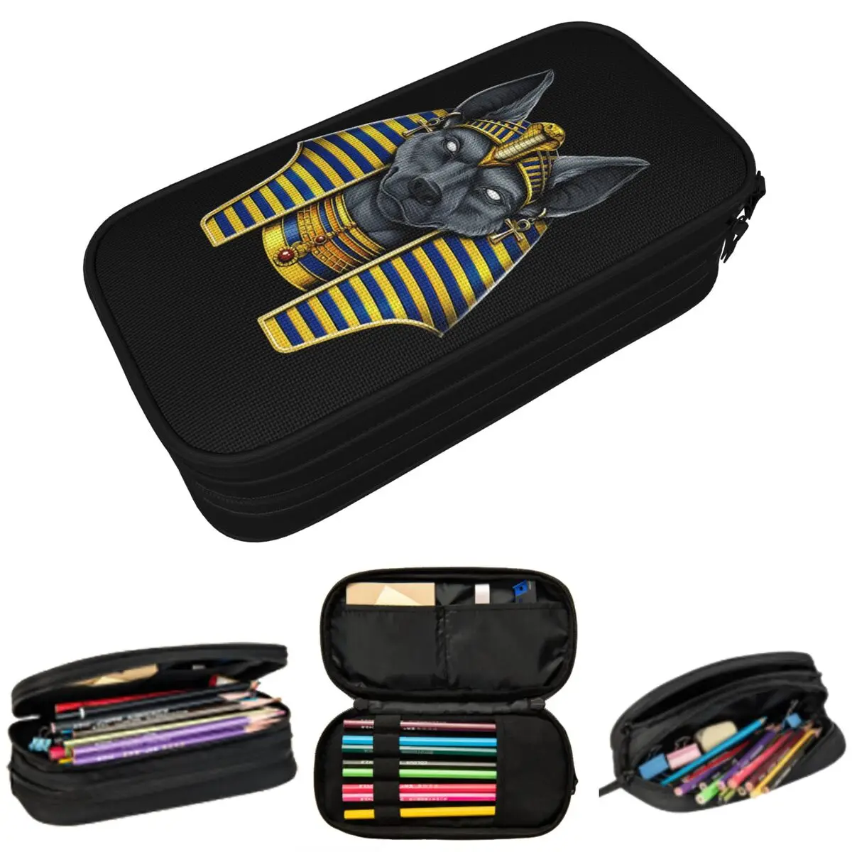 Egyptian God Anubis Pencil Case for Students School Pen Box Pencil Bag Stationery Supplies Pen Holder Bag
Egyptian God Anubis Pencil Case for Students School Pen Box Pencil Bag Stationery Supplies Pen Holder Bag