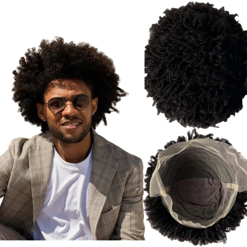 10 Inches 6mm Kinky Curly Brazilian Virgin Human Hair Replacement Natural Black Color Full Lace Wig for Black Men
10 Inches 6mm Kinky Curly Brazilian Virgin Human Hair Replacement Natural Black Color Full Lace Wig for Black Men