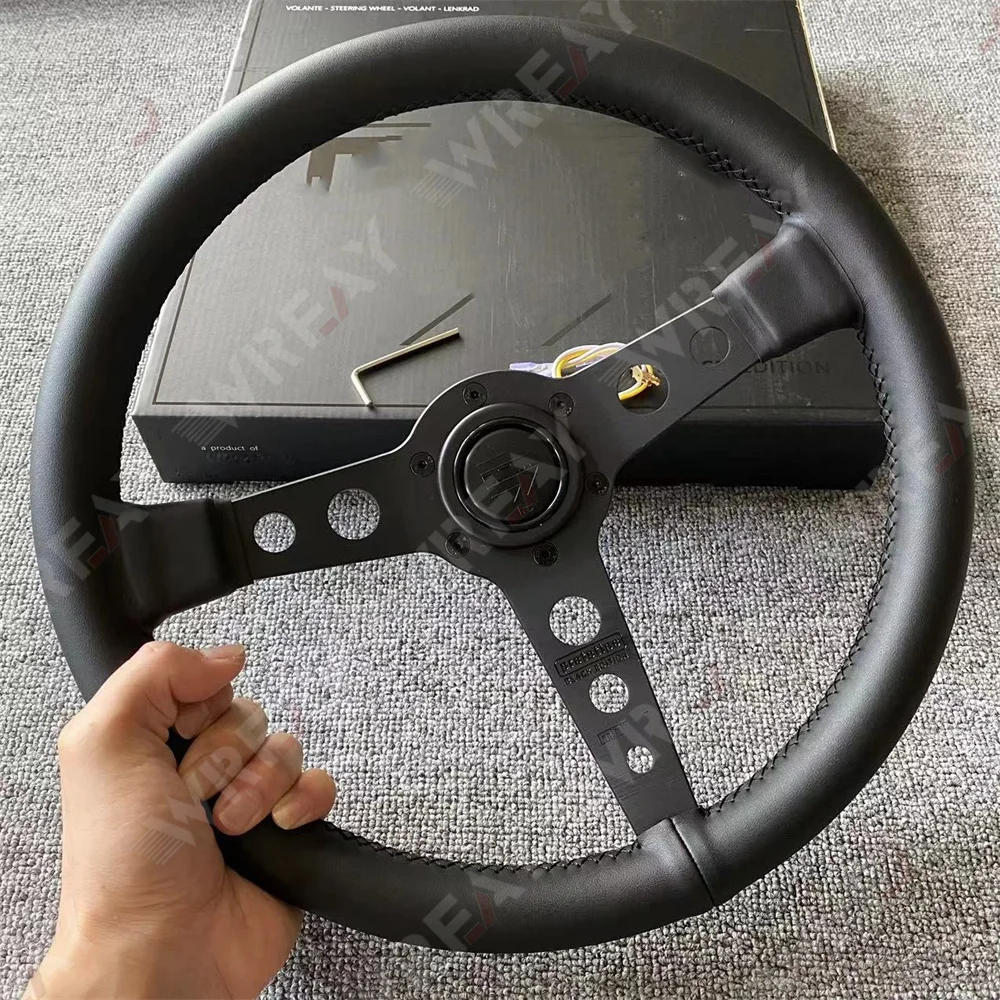 P5 Black Edition Prototipo 14-дюймовый гоночный руль 340 мм из натуральной кожи с плоским кронштейном, автомобильные аксессуары
P5 Black Edition Prototipo 14-дюймовый гоночный руль 340 мм из натуральной кожи с плоским кронштейном, автомобильные аксессуары