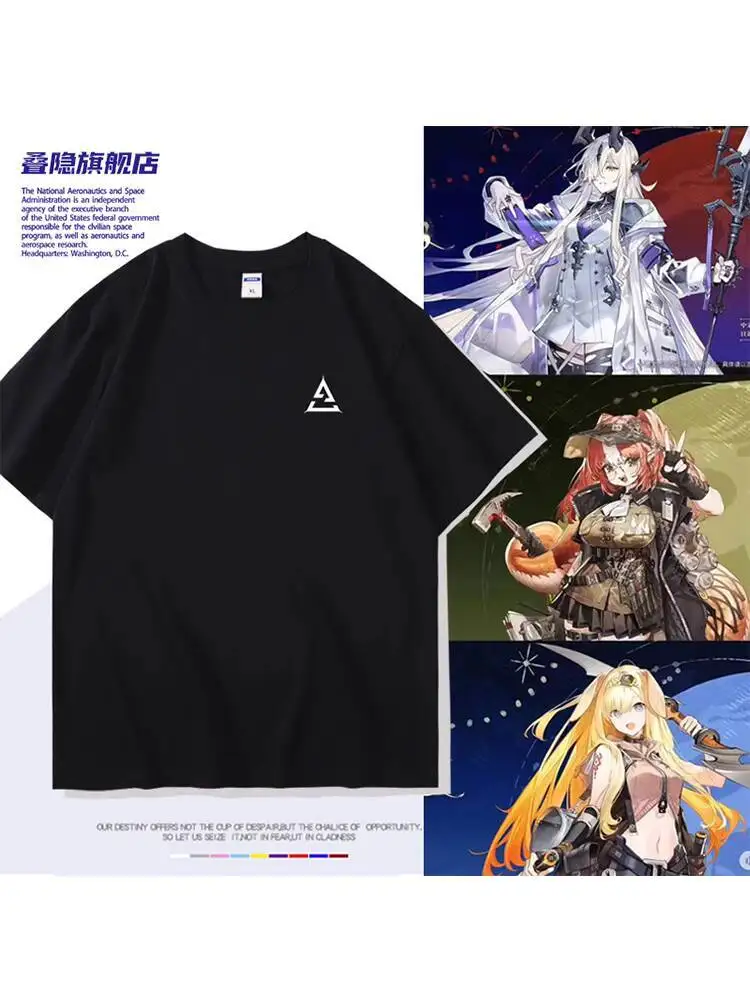 Футболка с короткими рукавами Arknights Game Operator Warlock Sniper Special Amiya унисекс для студентов, трендовая одежда из чистого хлопка
Футболка с короткими рукавами Arknights Game Operator Warlock Sniper Special Amiya унисекс для студентов, трендовая одежда из чистого хлопка