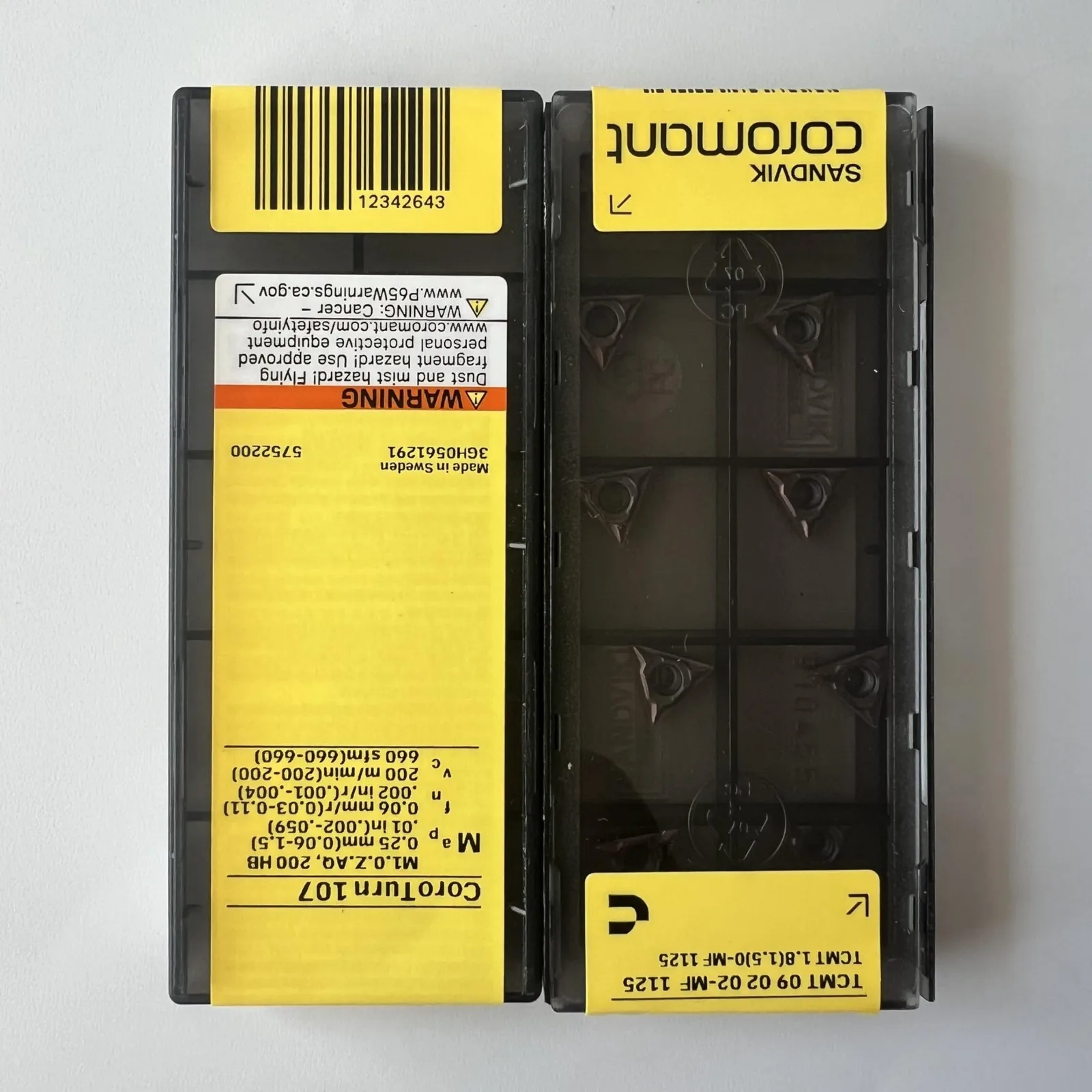 SANDVIK / TCMT090202-MF 1125 / Оригинальное шведское лезвие из твердого сплава, 10 шт.
SANDVIK / TCMT090202-MF 1125 / Оригинальное шведское лезвие из твердого сплава, 10 шт.