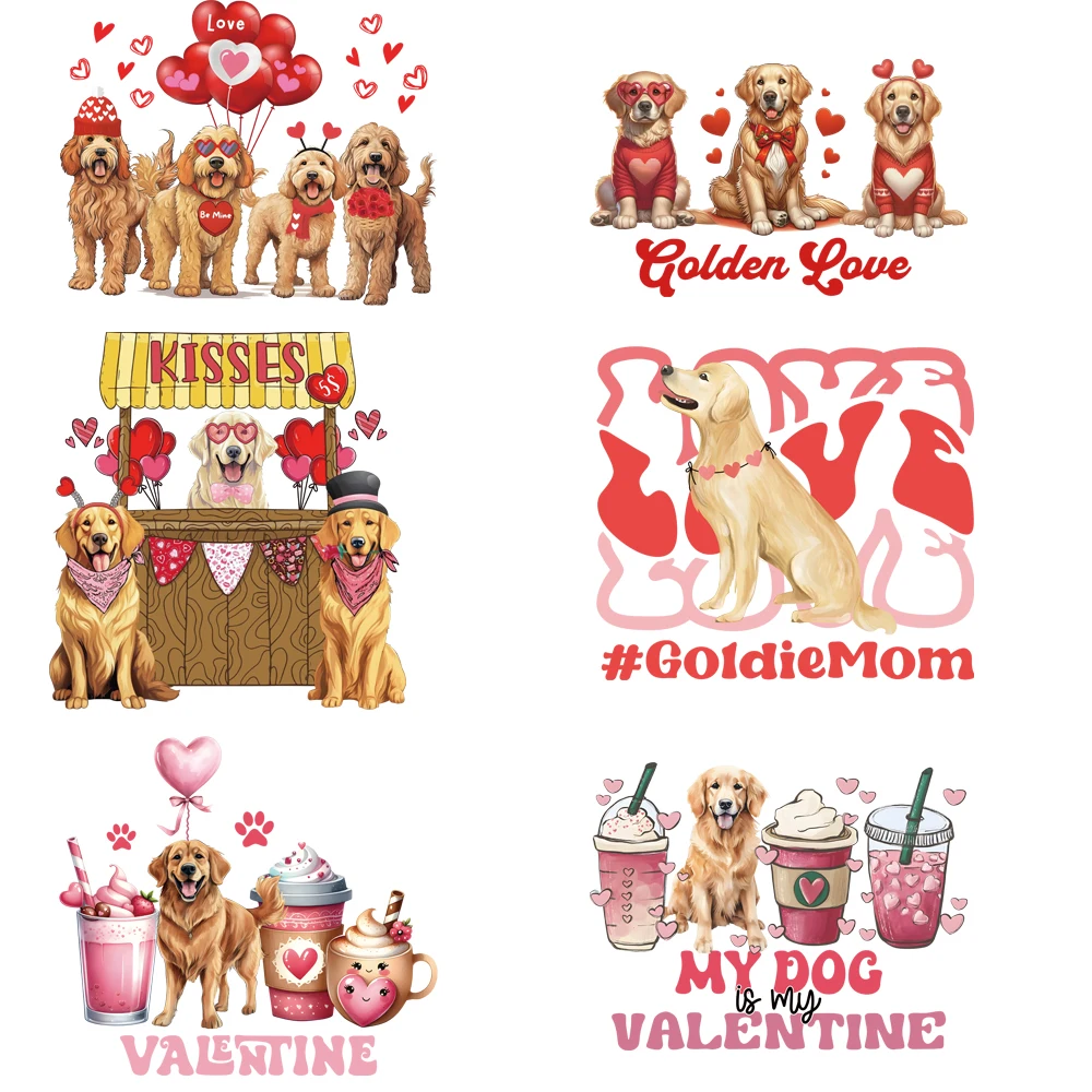 6pcs pet cartoon love Valentine's Day pattern washable DIY hot press stickers, suitable for clothing, jeans, backpacks, etc
6pcs pet cartoon love Valentine's Day pattern washable DIY hot press stickers, suitable for clothing, jeans, backpacks, etc