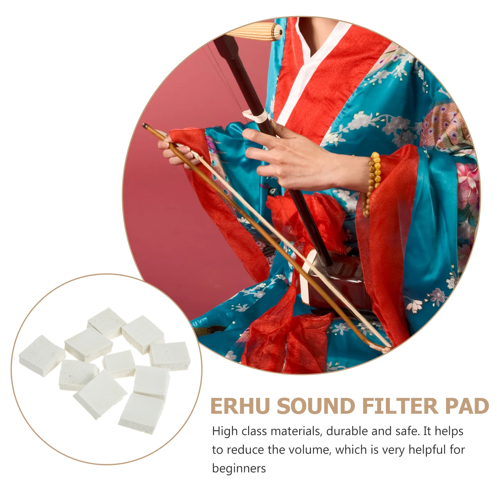 10 Pcs Erhu Sponge Pad Supply Sponges Instrument Accessory Accessories Dual-sided Sound Filter
10 Pcs Erhu Sponge Pad Supply Sponges Instrument Accessory Accessories Dual-sided Sound Filter