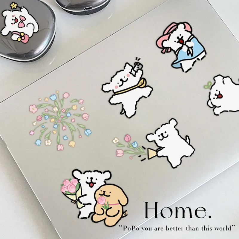 Cute Cartoon Dog Waterproof Stickers 6x6cm/20x20cm Transparent Pet Suitable For Laptops Phones Suitcases Gifts For Kids Adults
Cute Cartoon Dog Waterproof Stickers 6x6cm/20x20cm Transparent Pet Suitable For Laptops Phones Suitcases Gifts For Kids Adults