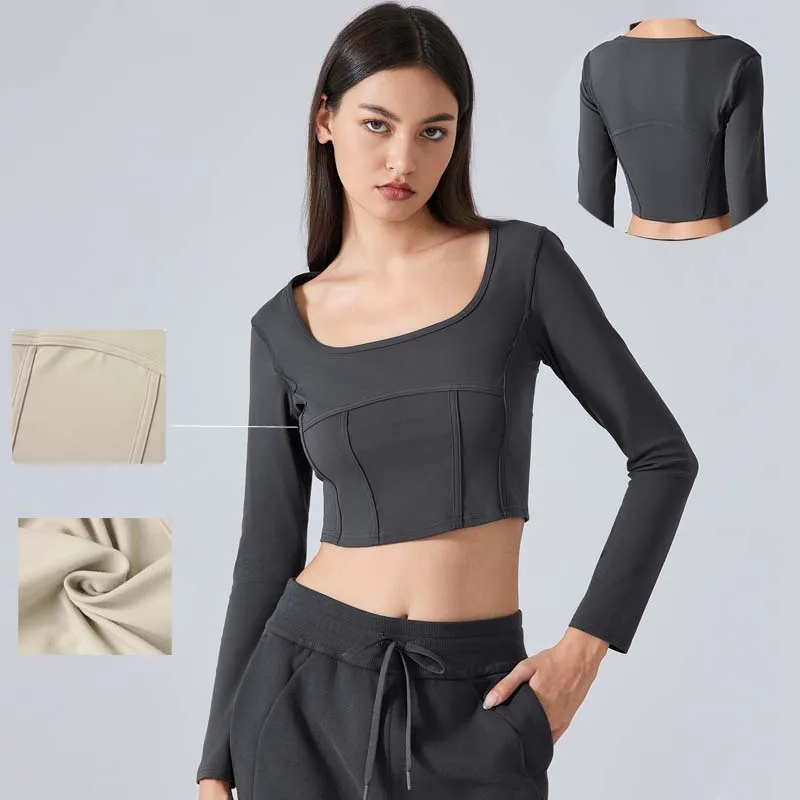 SHINBENE Slim Fit Everyday T-shirt Tops Women's Basic Scoop Neck Long Sleeve Fitted Crop Top Tee Shirt
SHINBENE Slim Fit Everyday T-shirt Tops Women's Basic Scoop Neck Long Sleeve Fitted Crop Top Tee Shirt