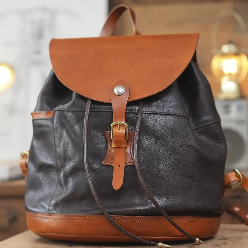 travel luxury first layer cowhide men's backpacks vintage organizer designer handmade genuine leather large-capacity schoolbags
travel luxury first layer cowhide men's backpacks vintage organizer designer handmade genuine leather large-capacity schoolbags