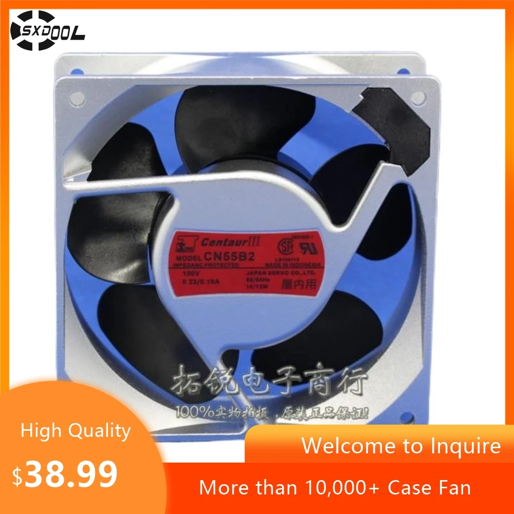 Ventilator Filter Kits Cabinets Fan 120mm for Servo CN55B2 100V All-Metal Cooling Fan, 120mm x 120mm x 38mm, 0.23A/0.19A
Ventilator Filter Kits Cabinets Fan 120mm for Servo CN55B2 100V All-Metal Cooling Fan, 120mm x 120mm x 38mm, 0.23A/0.19A