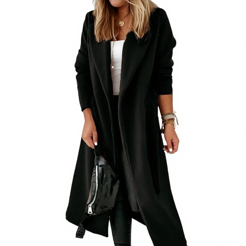 Женские зимние однотонные офисные женские пальто с длинными рукавами и лацканами с открытой передней частью, удобные на каждый день
Женские зимние однотонные офисные женские пальто с длинными рукавами и лацканами с открытой передней частью, удобные на каждый день