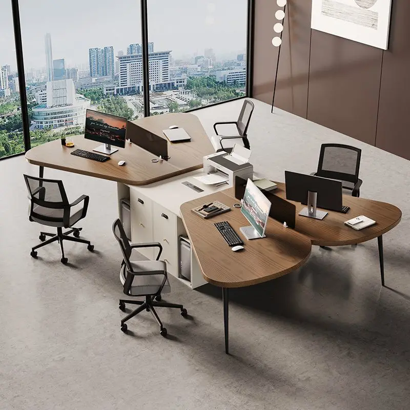 Workstation table and chair combination staff computer 6 people Workstation table screen meeting room wood
Workstation table and chair combination staff computer 6 people Workstation table screen meeting room wood