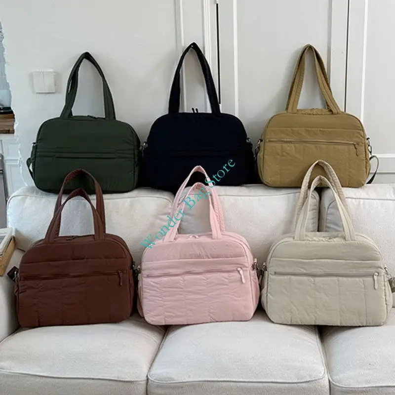 Fashionable Nylon Shoulder Bag With Crossbody Handle And Exterior Pocket Casual Handbag Perfect For Commuting And Short Trip
Fashionable Nylon Shoulder Bag With Crossbody Handle And Exterior Pocket Casual Handbag Perfect For Commuting And Short Trip