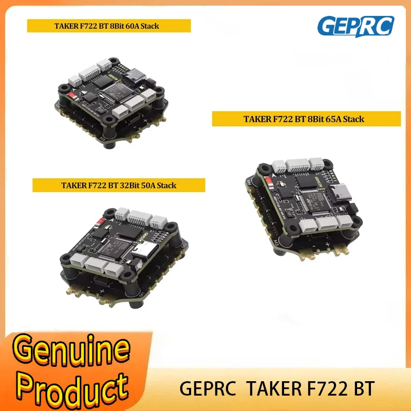 GEPRC TAKER F722 BT 8Bit 65A 60A 50A Stack 4IN1 ESC 512M Black Box 32Bit Data Analyze Record Flight Barometer Racing FPV Drone
GEPRC TAKER F722 BT 8Bit 65A 60A 50A Stack 4IN1 ESC 512M Black Box 32Bit Data Analyze Record Flight Barometer Racing FPV Drone