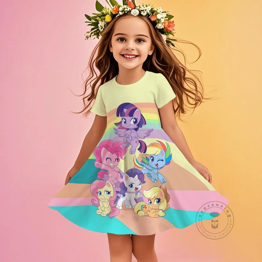 Cute My Little Pony Themed Dress 3D Print Short Sleeve O-Neck Summer And Fall Kawaii Loose Fit Outfit For Girls 3-14 Yrs Trendy
Cute My Little Pony Themed Dress 3D Print Short Sleeve O-Neck Summer And Fall Kawaii Loose Fit Outfit For Girls 3-14 Yrs Trendy