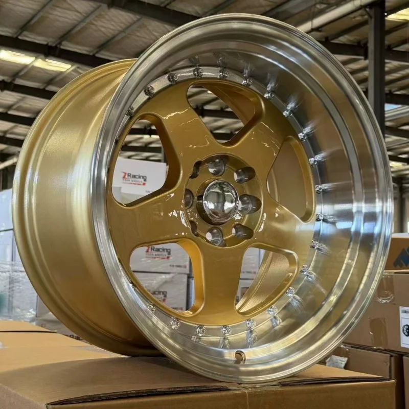 Quick Delivery 17x10 Inch 8holes Alloy Casting Gold Machine Lip 5 Spoke Deep Dish Car Wheels Rims for Sale
Quick Delivery 17x10 Inch 8holes Alloy Casting Gold Machine Lip 5 Spoke Deep Dish Car Wheels Rims for Sale