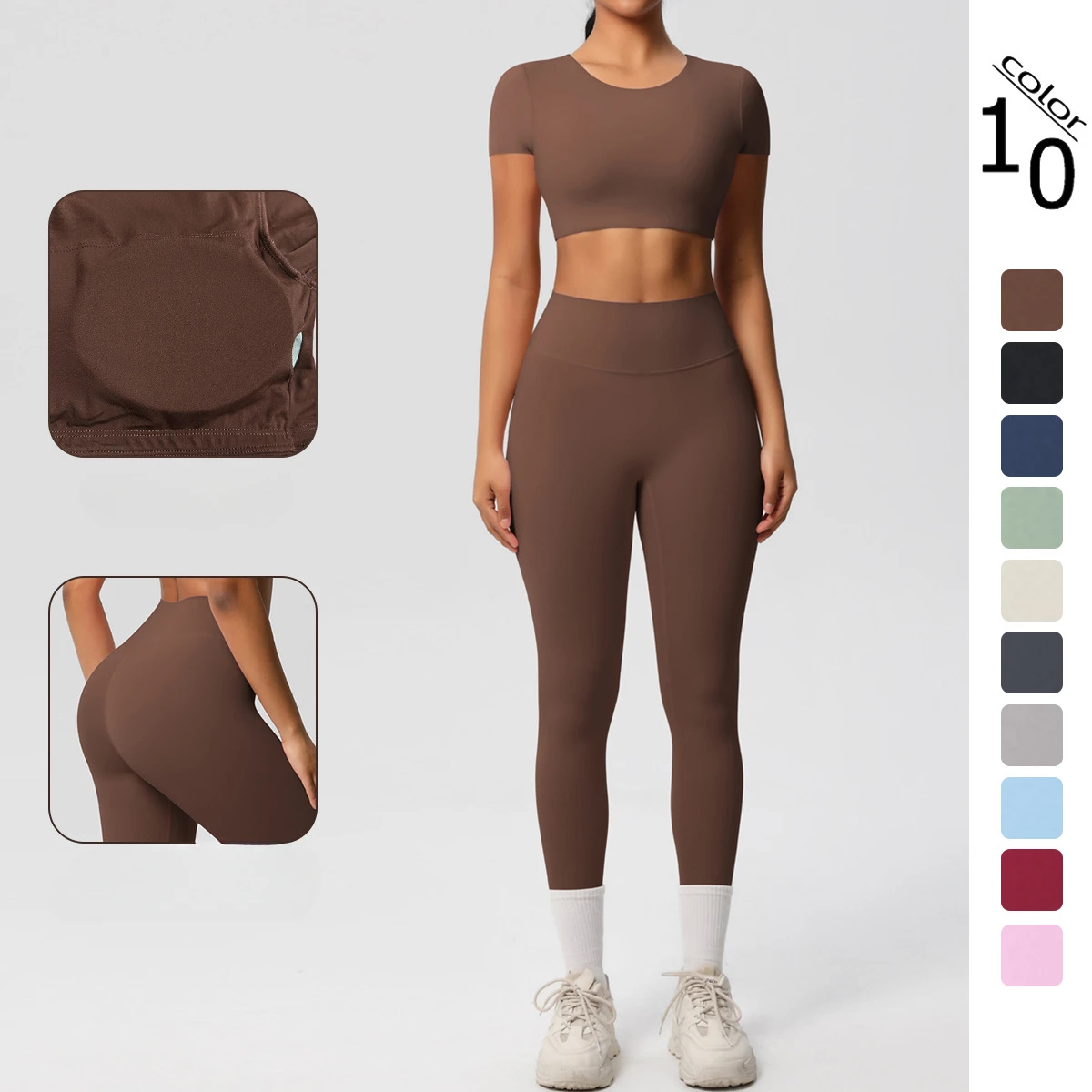 Women's 2-Piece Yoga Set - Seamless High Waist Yoga Outfit for Gym & Fitness Running Workout Clothes for Women Workout Set
Women's 2-Piece Yoga Set - Seamless High Waist Yoga Outfit for Gym & Fitness Running Workout Clothes for Women Workout Set