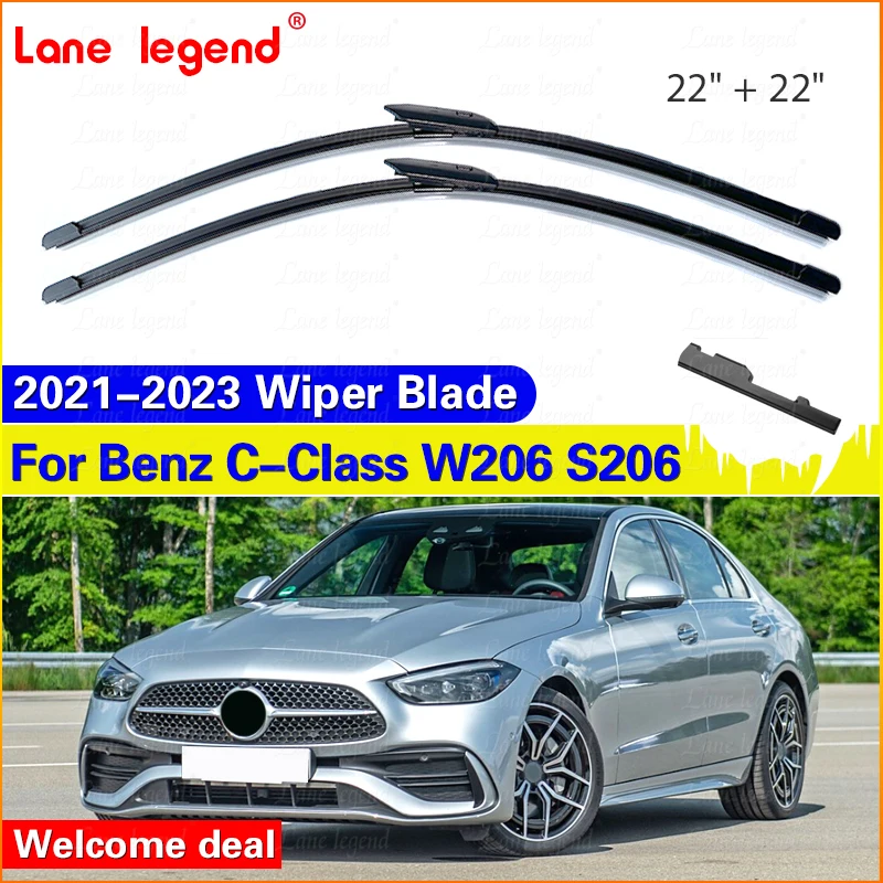 Front Wiper Blades For Mercedes Benz C-Class W206 S206 2021 2022 2023 Windshield Windscreen Accessories C180 C200 C300 C300e
Front Wiper Blades For Mercedes Benz C-Class W206 S206 2021 2022 2023 Windshield Windscreen Accessories C180 C200 C300 C300e