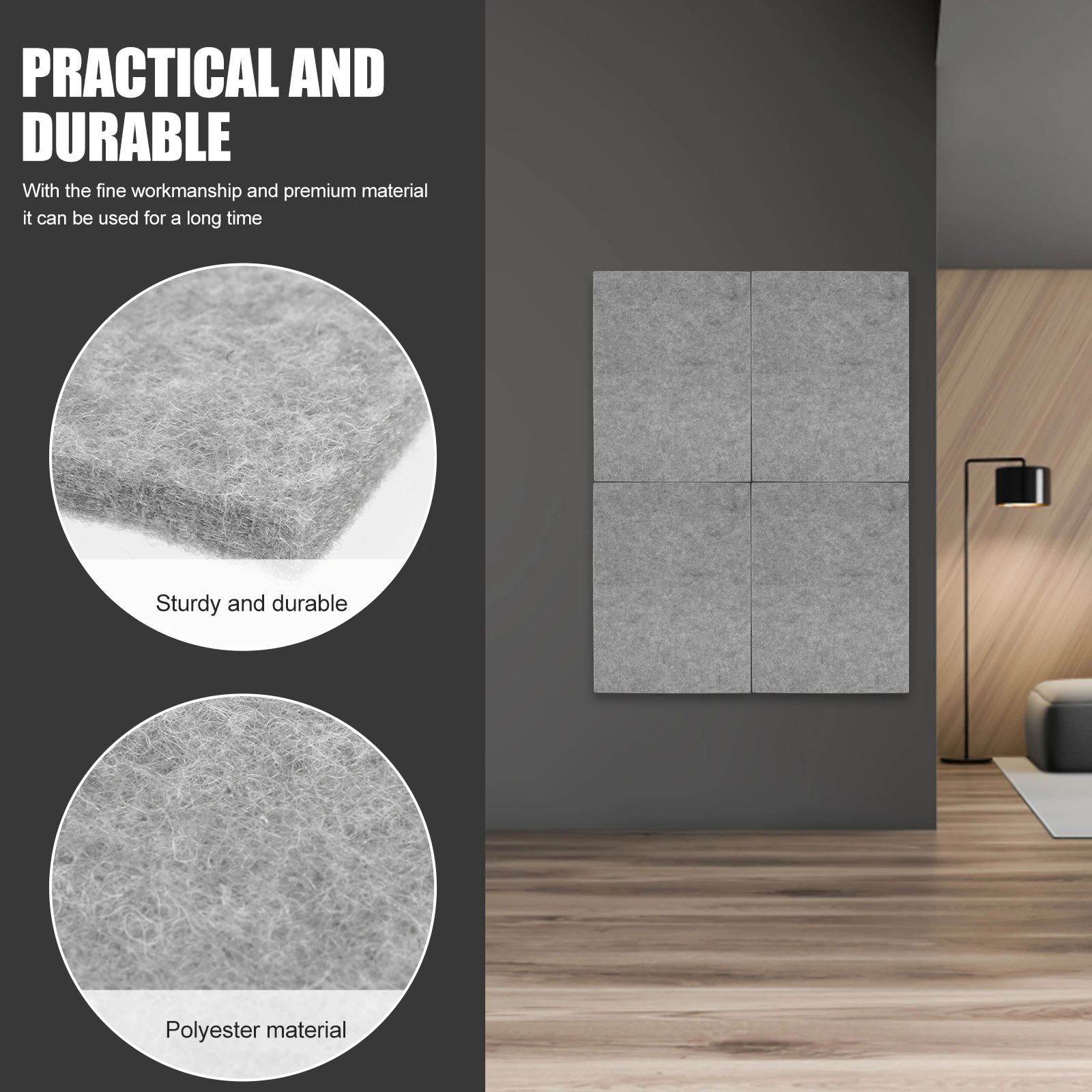 12 Pcs Grey Sound Insulation Board Acoustic Panels Wall Ceiling Door Soundproof Material Lightweight Non Slip Wear Resistant
12 Pcs Grey Sound Insulation Board Acoustic Panels Wall Ceiling Door Soundproof Material Lightweight Non Slip Wear Resistant