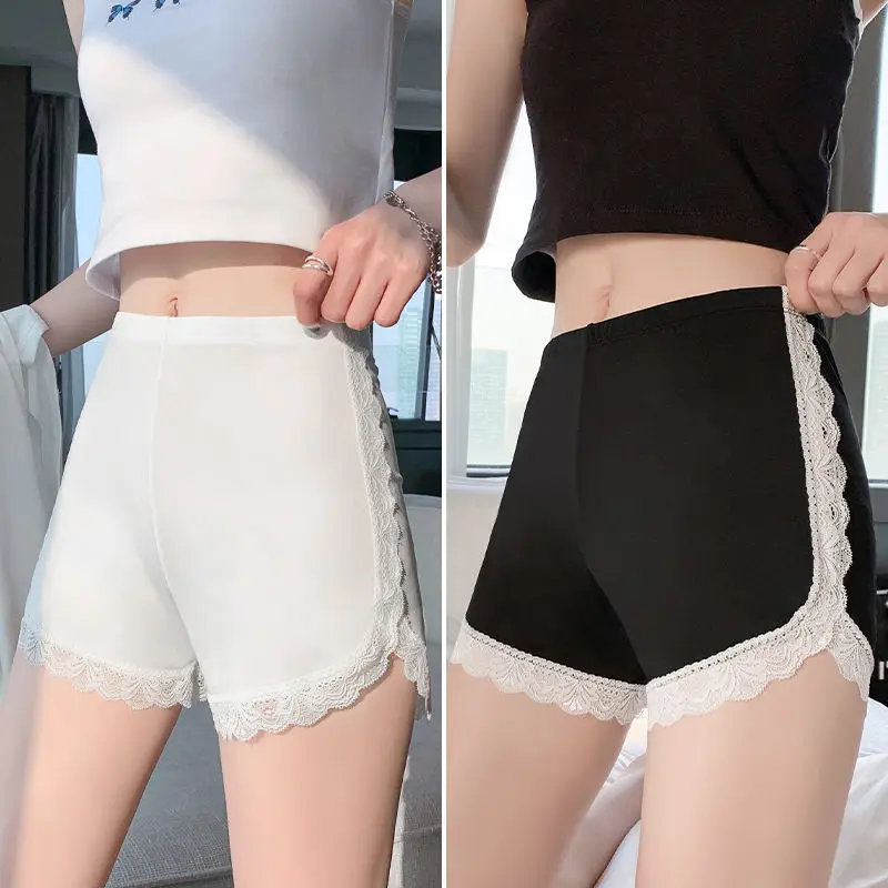 Summer Thin Anti-Exposure Safety Shorts for Women Lace Trim High Waist Elastic Leggings Girls Wearable As Outerwear Underwear
Summer Thin Anti-Exposure Safety Shorts for Women Lace Trim High Waist Elastic Leggings Girls Wearable As Outerwear Underwear