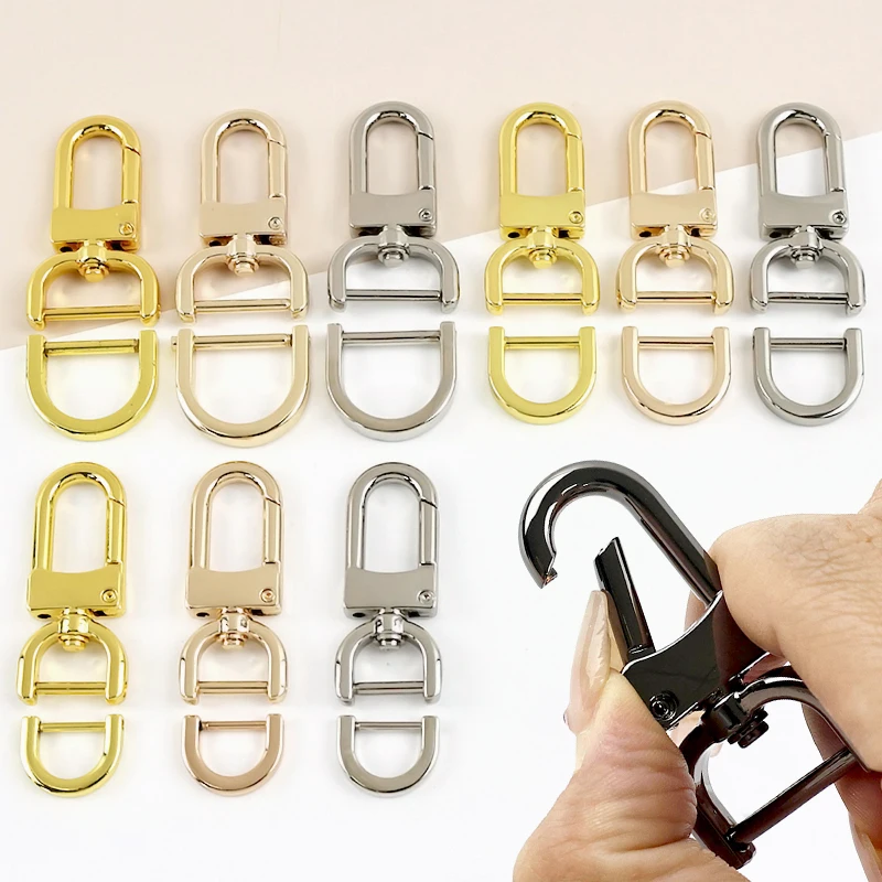 2/3/5Sets 13-26mm Metal D Ring Handbag Shoulder Strap Connect Clasp Removable Screws Rotating Lobster Buckle DIY Bag Accessories 
2/3/5Sets 13-26mm Metal D Ring Handbag Shoulder Strap Connect Clasp Removable Screws Rotating Lobster Buckle DIY Bag Accessories