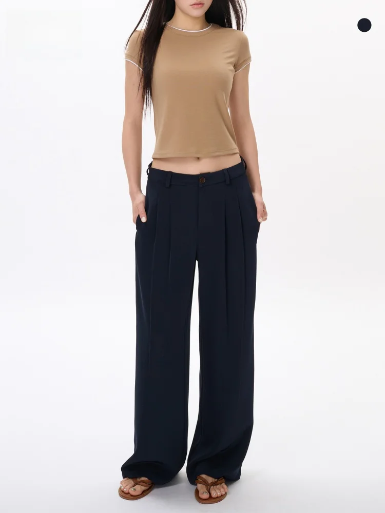 LeiYu Labs Women's Loose Casual Trousers Low Waist Straight Leg Breathable Slimming Summer 2025 New Sle Long Pants
LeiYu Labs Women's Loose Casual Trousers Low Waist Straight Leg Breathable Slimming Summer 2025 New Sle Long Pants