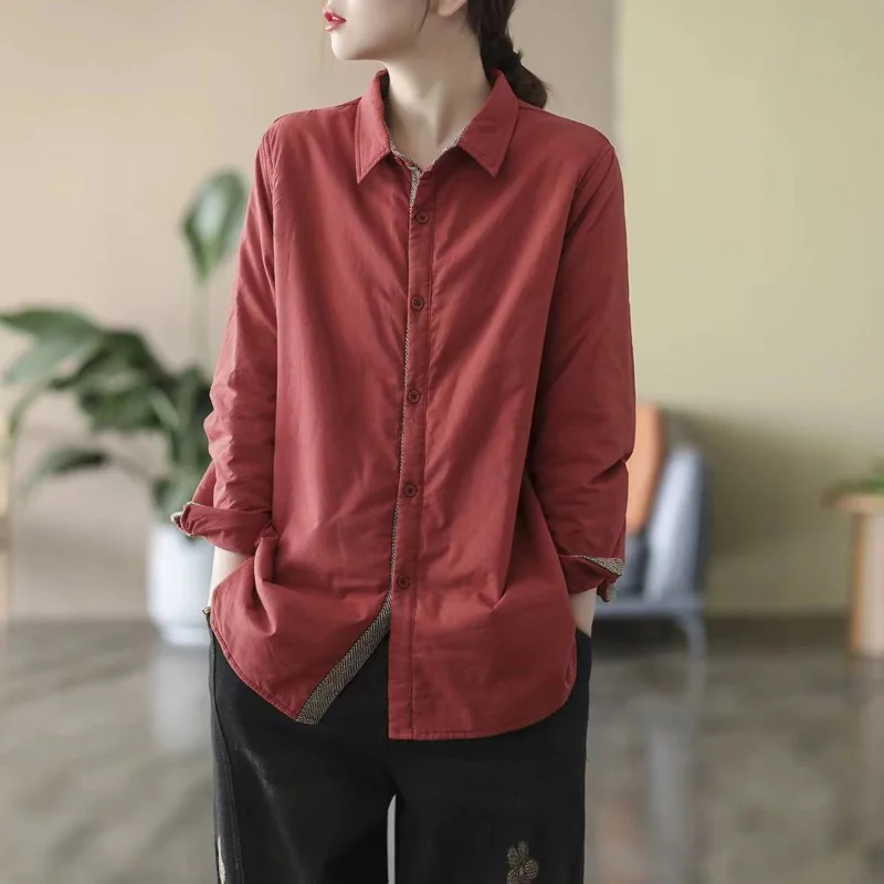 Thiened Хлопковая женская теплая длинная куртка большого размера в стиле ретро с воротником на одной пуговице
Thiened Хлопковая женская теплая длинная куртка большого размера в стиле ретро с воротником на одной пуговице