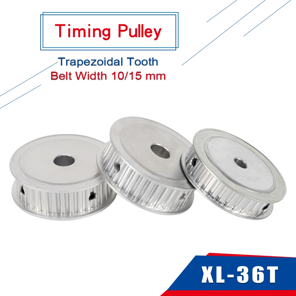 Belt Pulley XL 36T Trapezoidal Tooth AF Shape Teeth Pitch 5.08 mm Aluminum Pulley Match With Rubber Belt Width 10/15 mm
Belt Pulley XL 36T Trapezoidal Tooth AF Shape Teeth Pitch 5.08 mm Aluminum Pulley Match With Rubber Belt Width 10/15 mm