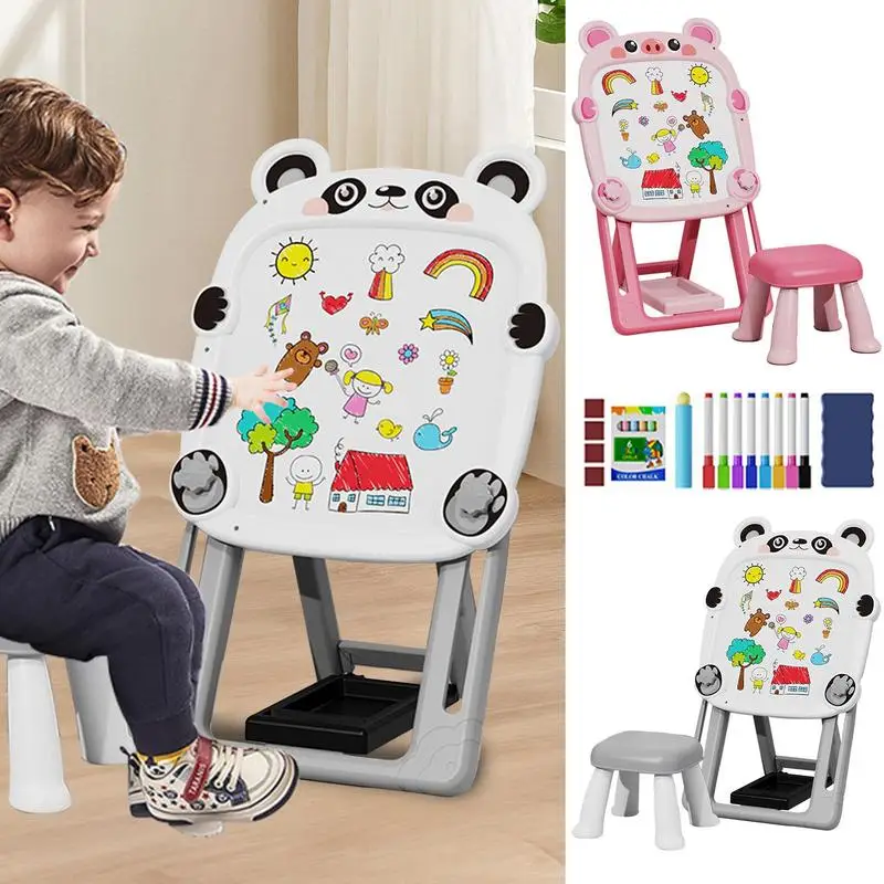 Kid Writing Board Adjustable Double-Sided Toddler Drawing Chalkboard Dry Erase Board Foldable Bracket Magnetic Chalk Board And
Kid Writing Board Adjustable Double-Sided Toddler Drawing Chalkboard Dry Erase Board Foldable Bracket Magnetic Chalk Board And
