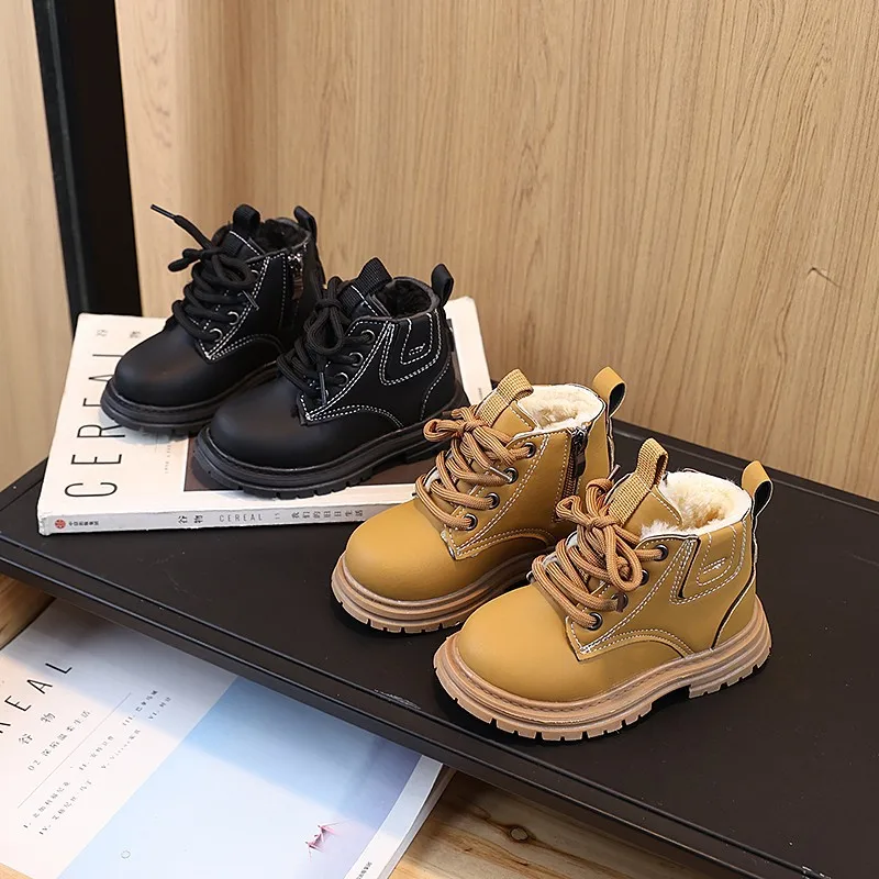 Winter Children Snow Boots Kids Leather Fur Lined Cotton Shoes Boy Girl Plush Warm Shoe Non-slip Waterproof Ankle Boots Outdoor
Winter Children Snow Boots Kids Leather Fur Lined Cotton Shoes Boy Girl Plush Warm Shoe Non-slip Waterproof Ankle Boots Outdoor