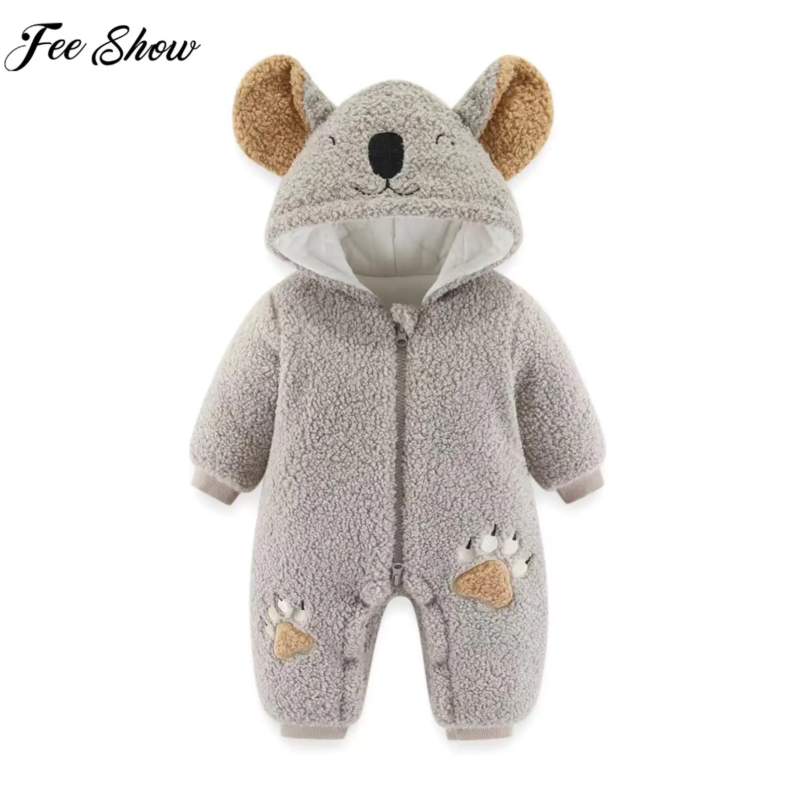 Baby Fashion Casual Cute Rabbit Romper Infant Boys Girls Long Sleeve Lovely Plush Velvet Warm Hoodie Bodysuit for Daily Outdoor
Baby Fashion Casual Cute Rabbit Romper Infant Boys Girls Long Sleeve Lovely Plush Velvet Warm Hoodie Bodysuit for Daily Outdoor