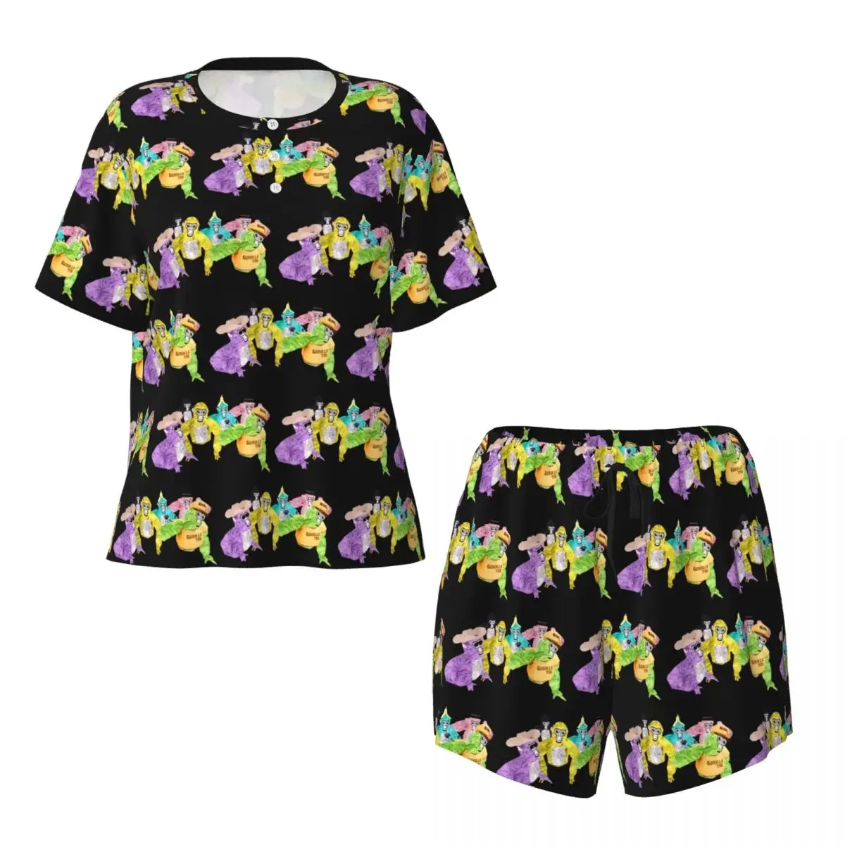 Gorilla Tag Monkey Round Neck Short Sleeve Nightgowns for Sleeping Sleepshirts Women Soft Pajama Set Short Pants
Gorilla Tag Monkey Round Neck Short Sleeve Nightgowns for Sleeping Sleepshirts Women Soft Pajama Set Short Pants