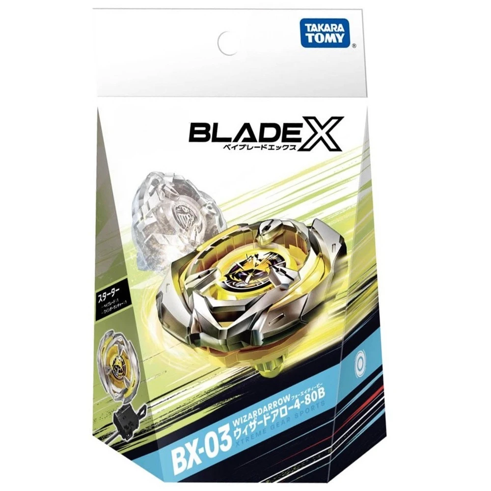 Takara Tomy Bey X BX-03 Стартер Wizard Arrow 4-80B ИГРА BIade CARD
Takara Tomy Bey X BX-03 Стартер Wizard Arrow 4-80B ИГРА BIade CARD