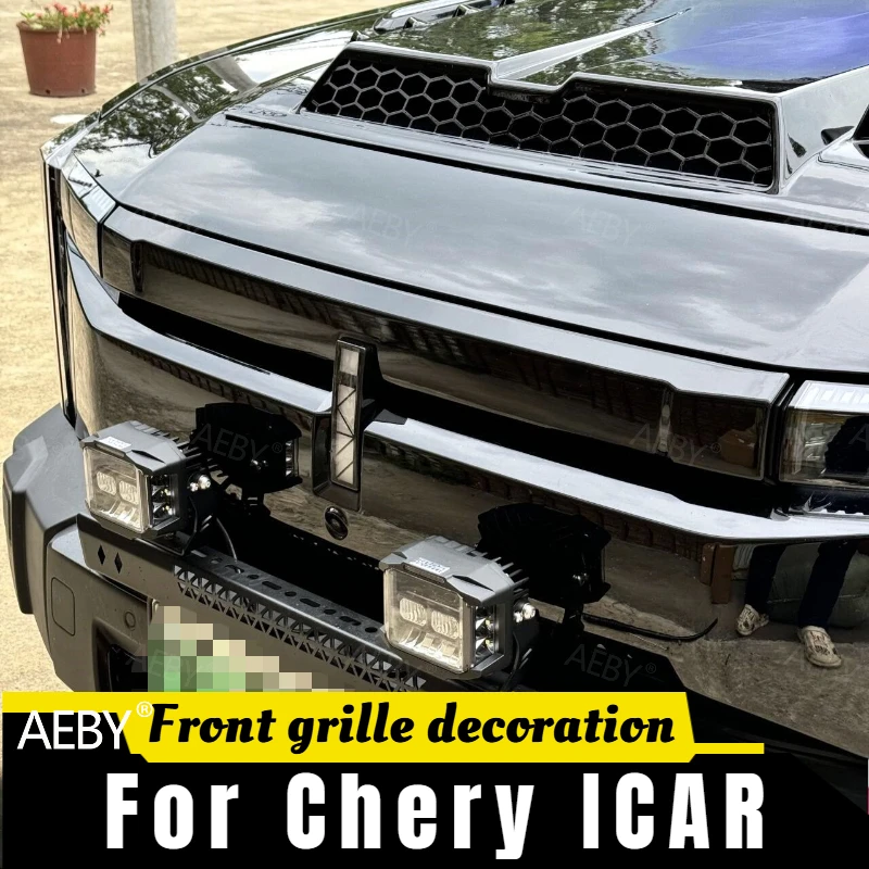 For Chery ICAR Front grille decorative cover frame,Grille mesh guard,Fully enclosed,Car front face protection,accessories
For Chery ICAR Front grille decorative cover frame,Grille mesh guard,Fully enclosed,Car front face protection,accessories